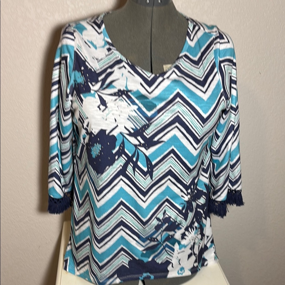 Alfred Dunner Women’s Chevron patterned Top‎